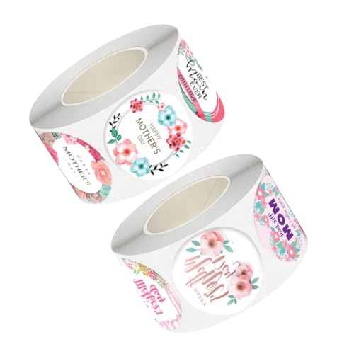 TOGEVAL 2 Rollen Dekorative Geschenkaufkleber „Alles Zum Muttertag“, Etikettenaufkleber, Muttertagsaufkleber Für, Muttertags Versiegelungsaufkleber, Muttertagsgeschenkaufkleber, TOGEVAL 2 Rollen Dekorative Geschenkaufkleber „Alles Zum Muttertag“, Etikettenaufkleber, Muttertagsaufkleber Für, Muttertags Versiegelungsaufkleber, Muttertagsgeschenkaufkleber, von TOGEVAL