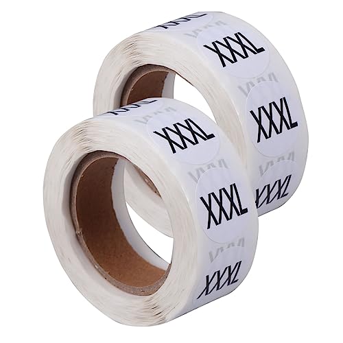 TOGEVAL 2 Rollen Kleidungsgrößen Aufkleber Rund mit Praktischen Größenetiketten Je Lesbarer Vielseitig Einsetzbar für Textilien Wie Mäntel Handschuhe Pullover Hosen TOGEVAL 2 Rollen Kleidungsgrößen Aufkleber Rund mit Praktischen Größenetiketten Je Lesbarer Vielseitig Einsetzbar für Textilien Wie Mäntel Handschuhe Pullover Hosen von TOGEVAL