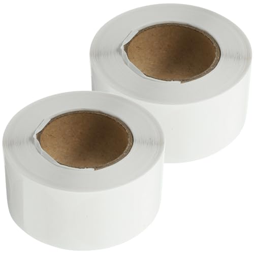 TOGEVAL 2 Rollen Transparente Klebepunkte Runde Aufkleber für Verpackung Etikettierung und Organisation Vielseitig Einsetzbar für Haus Büro und DIY Projekte von TOGEVAL