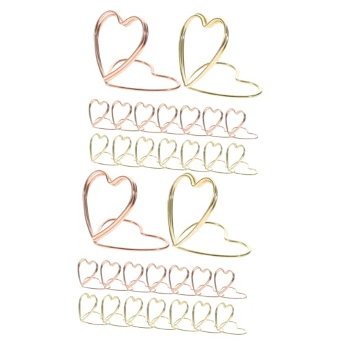 TOGEVAL 2 Sätze Herzförmige Büroklammern Kreative Dekorative Clips Aus Legiertem Material Roségold Und Gold Für Dokumente Notizen Und Fotoalben Stabil Und Langlebig 24 Stück * 2 TOGEVAL 2 Sätze Herzförmige Büroklammern Kreative Dekorative Clips Aus Legiertem Material Roségold Und Gold Für Dokumente Notizen Und Fotoalben Stabil Und Langlebig 24 Stück * 2 von TOGEVAL