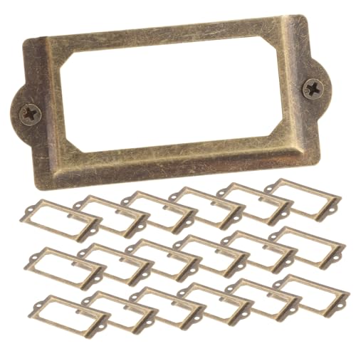 TOGEVAL 2 Sätze Vintage Antike Schubladenbeschriftung Retro Schrankkartenhalter für Büro und Zuhause mit Glatter Oberfläche und Sicherem Gebrauch TOGEVAL 2 Sätze Vintage Antike Schubladenbeschriftung Retro Schrankkartenhalter für Büro und Zuhause mit Glatter Oberfläche und Sicherem Gebrauch von TOGEVAL