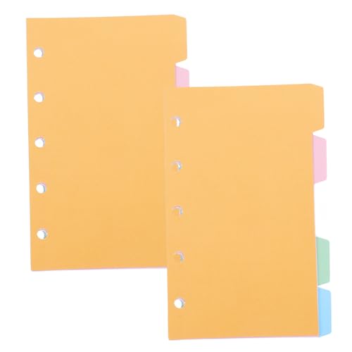 TOGEVAL 2 Sets Index Trennseiten Notizbuch Registerkartenteiler, Ästhetische Trennblätter, Notizblock Trennblätter, Büro Seitenmarkierungen, Ordner Trennblätter, Papier Trennblätter, von TOGEVAL