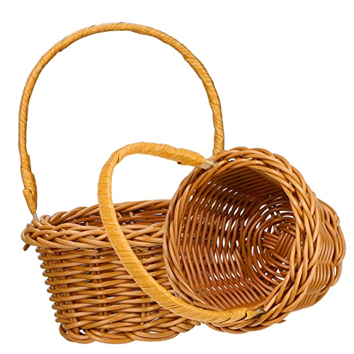 TOGEVAL 2 Stk Einkaufskorb Kleiner Weidenkorb Mini-blumenkorb Picknickkorb Aus Rattan Gastgeschenkkorb Für Die Hochzeit Körbchen Für Blumenmädchen Körbe Korb Für Dekoration Rattanimitat TOGEVAL 2 Stk Einkaufskorb Kleiner Weidenkorb Mini-blumenkorb Picknickkorb Aus Rattan Gastgeschenkkorb Für Die Hochzeit Körbchen Für Blumenmädchen Körbe Korb Für Dekoration Rattanimitat von TOGEVAL