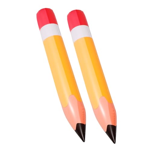 TOGEVAL 2 Stück Aufblasbare PVC Bleistift Dekoration Robuste Schulanfangs-deko Leuchtend Orange Langlebig und Reißfest für Klassenzimmer und Partygeschenke TOGEVAL 2 Stück Aufblasbare PVC Bleistift Dekoration Robuste Schulanfangs-deko Leuchtend Orange Langlebig und Reißfest für Klassenzimmer und Partygeschenke von TOGEVAL