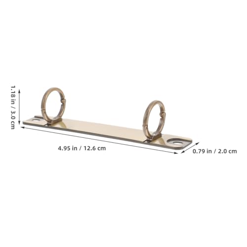 TOGEVAL 2 Stück DIY Loose Leaf Binder Clips Buchbinderinge aus Metall für Notizbücher und Ordner und Vielseitiges Design für Kreative Bindungen TOGEVAL 2 Stück DIY Loose Leaf Binder Clips Buchbinderinge aus Metall für Notizbücher und Ordner und Vielseitiges Design für Kreative Bindungen von TOGEVAL