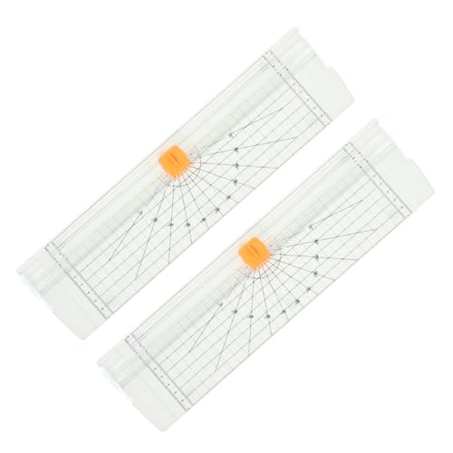 TOGEVAL 2 Stück Papierschneider mit Faltbarem Lineal Kompakter Tragbarer Mini Papiertrimmer für Präzise Schnitte bei Scrapbooking Fotos Karten und Etiketten Weiß für Schule und Büro TOGEVAL 2 Stück Papierschneider mit Faltbarem Lineal Kompakter Tragbarer Mini Papiertrimmer für Präzise Schnitte bei Scrapbooking Fotos Karten und Etiketten Weiß für Schule und Büro von TOGEVAL