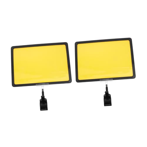 TOGEVAL 2 Stück Preisschildhalter mit Drehbaren Clips Wiederverwendbar Stabiler PVC Etikettenhalter für Regale und Schilder Geeignet für Runde und Eckige Oberflächen Sichtbare TOGEVAL 2 Stück Preisschildhalter mit Drehbaren Clips Wiederverwendbar Stabiler PVC Etikettenhalter für Regale und Schilder Geeignet für Runde und Eckige Oberflächen Sichtbare von TOGEVAL