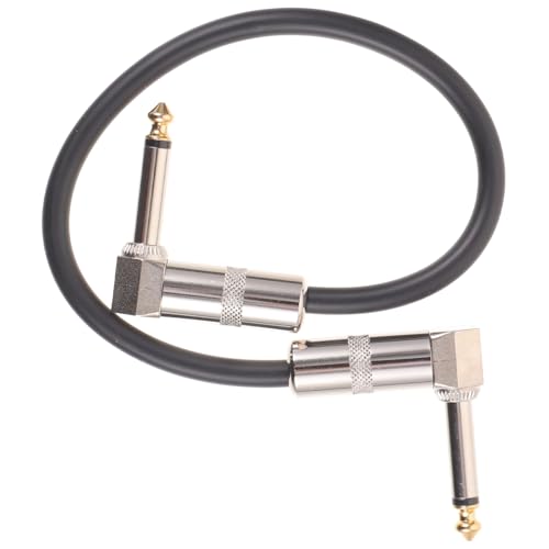 TOGEVAL 2 Stück Silberne Flache Gitarren effektpedalkabel mit Hoher Zuverlässigkeit und Antistörschutz Langlebige Audio patchkabel Gitarre Leicht und Tragbar für Musiker von TOGEVAL