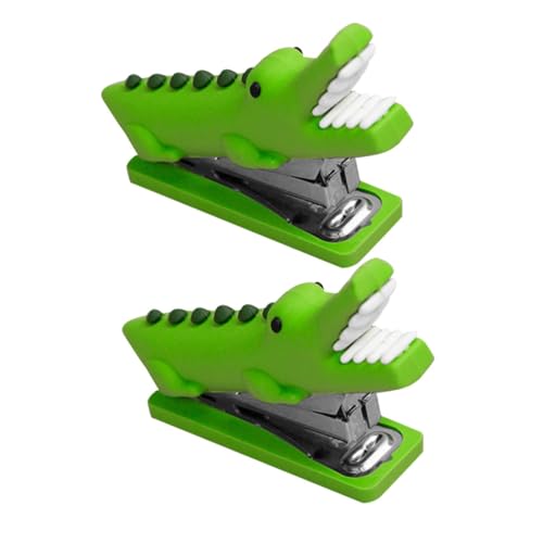TOGEVAL 2 Stück Silikon Hefter Mini Krokodil Design Lustiger Tier Tacker Bürohefter Tragbar Leicht Handlich Praktisch Für Dokumente Und Schreibtisch Dekoration TOGEVAL 2 Stück Silikon Hefter Mini Krokodil Design Lustiger Tier Tacker Bürohefter Tragbar Leicht Handlich Praktisch Für Dokumente Und Schreibtisch Dekoration von TOGEVAL