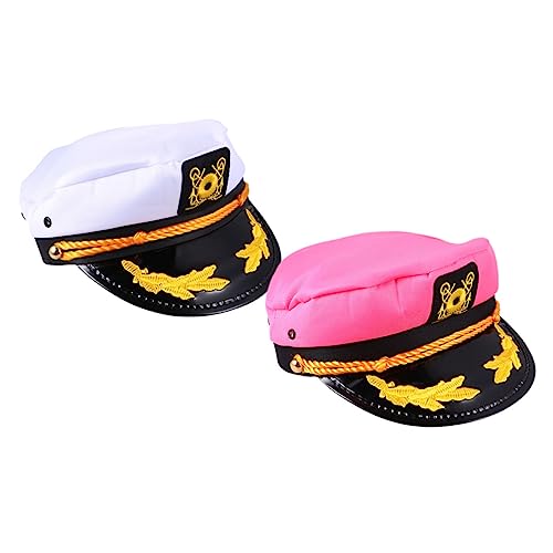 TOGEVAL 2 Stück Teiliges Matrosen Kostüm Mütze Segler Partyhut in Weiß und Langlebig Hautfreundlich für Yacht Captain Kostüm und Sommer Bühnenauftritte TOGEVAL 2 Stück Teiliges Matrosen Kostüm Mütze Segler Partyhut in Weiß und Langlebig Hautfreundlich für Yacht Captain Kostüm und Sommer Bühnenauftritte von TOGEVAL