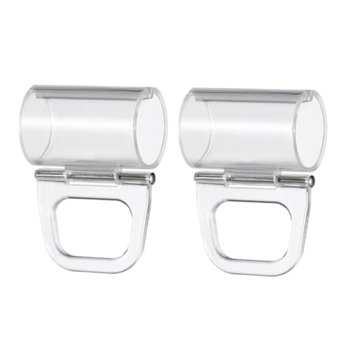 TOGEVAL 2 Stück Teiliges Plissee Jalousien Halter Clips Transparent Kunststoff Schnurlose Rollos Klemmen Gardinenhaken Fensterhalterung für Einfache Befestigung und Dezentes Design TOGEVAL 2 Stück Teiliges Plissee Jalousien Halter Clips Transparent Kunststoff Schnurlose Rollos Klemmen Gardinenhaken Fensterhalterung für Einfache Befestigung und Dezentes Design von TOGEVAL