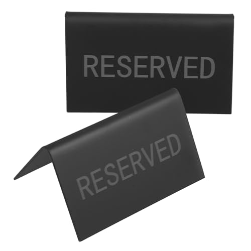 TOGEVAL 2 Stück Teiliges Reserved Tischschild aus Rostfreiem Edelstahl Wiederverwendbar Kratzfest für Hochzeiten Restaurants Partys und Events Einfache Reinigung Langlebig Multifunktional TOGEVAL 2 Stück Teiliges Reserved Tischschild aus Rostfreiem Edelstahl Wiederverwendbar Kratzfest für Hochzeiten Restaurants Partys und Events Einfache Reinigung Langlebig Multifunktional von TOGEVAL