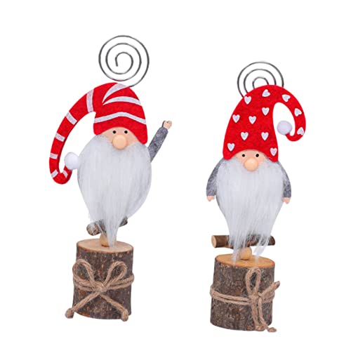 TOGEVAL 2 Stück Weihnachts Memo Halter mit Cartoon-figur Niedlicher Zettel Fotoclip mit Rutschfestem Sockel Stabiles Tischkarten Papierhalter für Party Geburtstag Hochzeit Home Dekoration TOGEVAL 2 Stück Weihnachts Memo Halter mit Cartoon-figur Niedlicher Zettel Fotoclip mit Rutschfestem Sockel Stabiles Tischkarten Papierhalter für Party Geburtstag Hochzeit Home Dekoration von TOGEVAL
