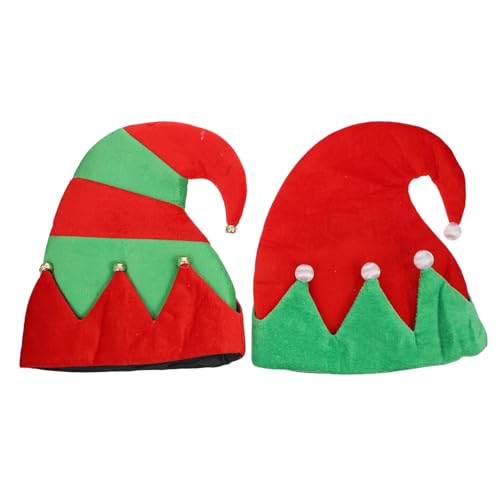 TOGEVAL 2 Stücke Teiliges Weihnachts Elfenhut Festliche Party Deko Langlebiges Material Einfach zu Tragen für Weihnachtsfeiern und Karneval Auffälliges Design Geschenkidee TOGEVAL 2 Stücke Teiliges Weihnachts Elfenhut Festliche Party Deko Langlebiges Material Einfach zu Tragen für Weihnachtsfeiern und Karneval Auffälliges Design Geschenkidee von TOGEVAL