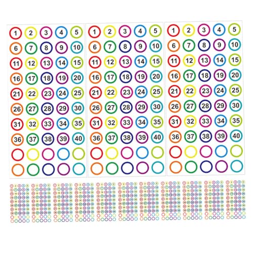 TOGEVAL 20 Blatt Bunte Zahlenaufkleber Selbstklebend Nummerierte Klassifikationsetiketten für Schule Büro Inventarverwaltung Vielseitig Haftend Praktische Organisationshilfe TOGEVAL 20 Blatt Bunte Zahlenaufkleber Selbstklebend Nummerierte Klassifikationsetiketten für Schule Büro Inventarverwaltung Vielseitig Haftend Praktische Organisationshilfe von TOGEVAL