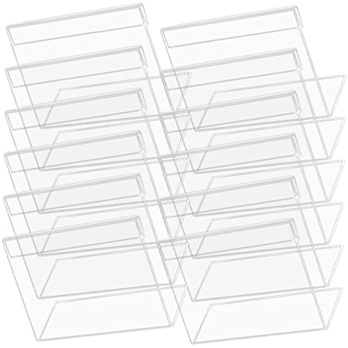 TOGEVAL 20 Stück Acryl Tischkartenhalter Transparente Tischnummernhalter für Hochzeiten Veranstaltungen und Restaurants Wasserfest Kratzfest Design von TOGEVAL