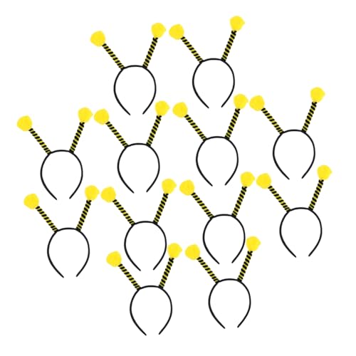 TOGEVAL 20 Stück Insekten-Stirnband Biene Kostümzubehör Bienen-Stirnband-Kostüm erwachsene Bienen-Stirnbänder für Frauen Bienenohren Stoff TOGEVAL 20 Stück Insekten-Stirnband Biene Kostümzubehör Bienen-Stirnband-Kostüm erwachsene Bienen-Stirnbänder für Frauen Bienenohren Stoff von TOGEVAL