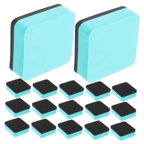TOGEVAL 20 Stück Magnetische Whiteboard Radiergummis Reinigungsradierer Tafelwischer Trocken Abwischbarer Radiergummi Tafelreiniger Kleine Tafelwischer Magnetischer von TOGEVAL