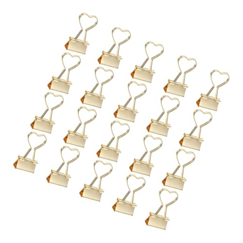TOGEVAL 20 Stück Metall Büroklammern Herzform Kleine Binder Clips für Journaling Dokumente Dekoration Robuste Büroklammern für Zuhause und Büro TOGEVAL 20 Stück Metall Büroklammern Herzform Kleine Binder Clips für Journaling Dokumente Dekoration Robuste Büroklammern für Zuhause und Büro von TOGEVAL