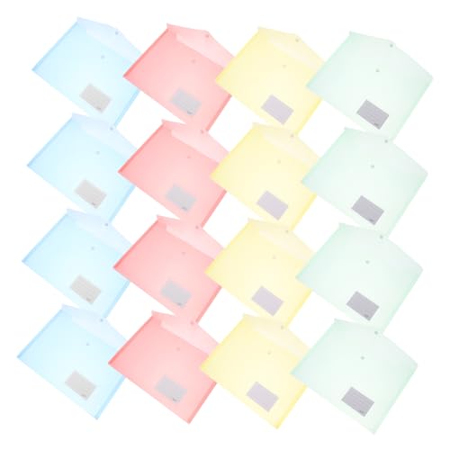 TOGEVAL 20 Stück Ordner mit Druckknopfverschluss Transparente Dokumententaschen für Bürobedarf Etikettentasche zur Organisation von Geschäftsdokumenten TOGEVAL 20 Stück Ordner mit Druckknopfverschluss Transparente Dokumententaschen für Bürobedarf Etikettentasche zur Organisation von Geschäftsdokumenten von TOGEVAL