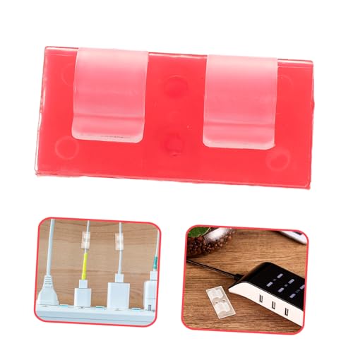 TOGEVAL 20 Stück Outdoor Lichtclips Transparent Schwerer Kabelhalter mit Klebestreifen Wetterfeste Haken für Weihnachtsbeleuchtung Dachrinnen Lichterkettenhalter für Terrasse und Garten von TOGEVAL