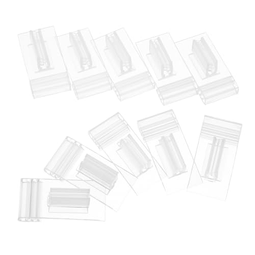 TOGEVAL 20 Stück Schilderhalter-clips: Etikettenhalter Für Einzelhandelsregale, Transparente Kunststoff-clips – Wiederverwendbare Klemmen Für Schilderdisplay-tags Für Einkaufszentren, TOGEVAL 20 Stück Schilderhalter-clips: Etikettenhalter Für Einzelhandelsregale, Transparente Kunststoff-clips – Wiederverwendbare Klemmen Für Schilderdisplay-tags Für Einkaufszentren, von TOGEVAL