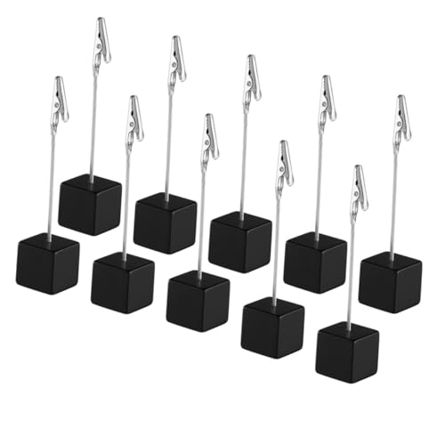 TOGEVAL 20 Stück Teiliges Holz Kartenhalter Dekorativer Memo Clip Ständer für Schreibtisch Multifunktionaler Notizhalter für Büro Zuhause Party und Besondere Anlässe von TOGEVAL