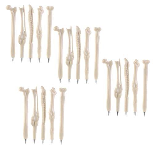 TOGEVAL 20 Stück Teiliges Knochenform Kugelschreiber mit Glatter Schwarzer Tinte für Schüler Halloween Schreibwaren Ergonomisch Langlebig und Leicht Transportierbar TOGEVAL 20 Stück Teiliges Knochenform Kugelschreiber mit Glatter Schwarzer Tinte für Schüler Halloween Schreibwaren Ergonomisch Langlebig und Leicht Transportierbar von TOGEVAL