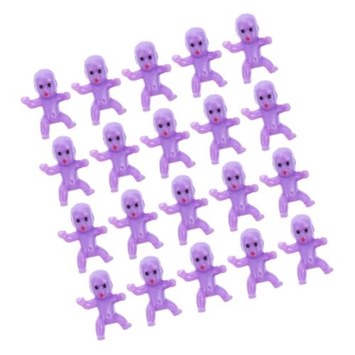 TOGEVAL 20 Stück Teiliges Mini aus Langlebigem Kunststoff Niedliche Miniaturfiguren für Babyparty Deko Geschenk und Eiswürfelspiel Zubehör für Festlichkeiten und Spiele von TOGEVAL