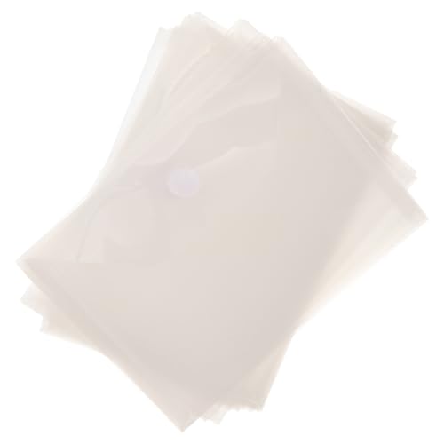 TOGEVAL 20 Stück Transparente Dokumententaschen Mehrzweck Dateiordner für Büro und Schule Leicht und Tragbar für Quittungen Rechnungen und Dokumente TOGEVAL 20 Stück Transparente Dokumententaschen Mehrzweck Dateiordner für Büro und Schule Leicht und Tragbar für Quittungen Rechnungen und Dokumente von TOGEVAL