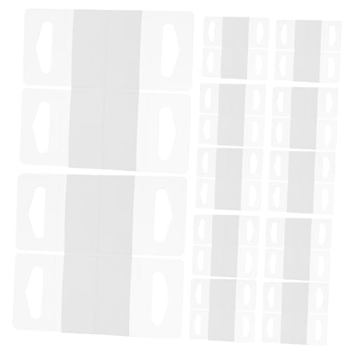 TOGEVAL 200 Stück Hängekarten Aufhängeklammern, Warendisplay Tabs, Einzelhandelsdisplay Tabs, Kunststoff Aufhängelaschen, Display Tabs, Kunststoff Display Aufhängelaschen, Aufhängelaschen von TOGEVAL