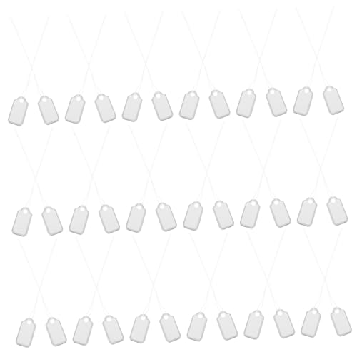 TOGEVAL 200 Stück Schmuckanhänger mit Baumwollfaden Weiße Papieretiketten mit Silberner Kante Beschreibbare Preisschilder für Schmuck Kleidung Einzelhandel und Boutique Displays TOGEVAL 200 Stück Schmuckanhänger mit Baumwollfaden Weiße Papieretiketten mit Silberner Kante Beschreibbare Preisschilder für Schmuck Kleidung Einzelhandel und Boutique Displays von TOGEVAL