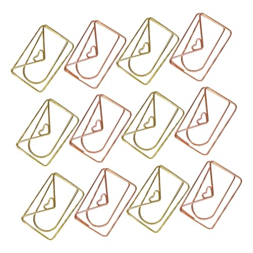 TOGEVAL 20Stücke Büroklammern Umschlagform Süße Dekorative Clips für Büro Schule Hochzeitsdekoration Langlebige Benutzerfreundliche Planerklammern für Vielseitige TOGEVAL 20Stücke Büroklammern Umschlagform Süße Dekorative Clips für Büro Schule Hochzeitsdekoration Langlebige Benutzerfreundliche Planerklammern für Vielseitige von TOGEVAL