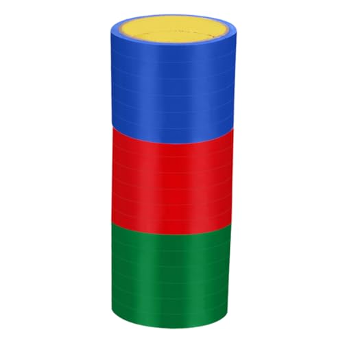TOGEVAL 24 Rollen Rolls Verpackungsband für Beutelversiegelung Hochtemperaturbeständiges Klebeband für Tütenversiegelungsmaschinen Rot Grün und Blau Hohe Klebkraft für von TOGEVAL