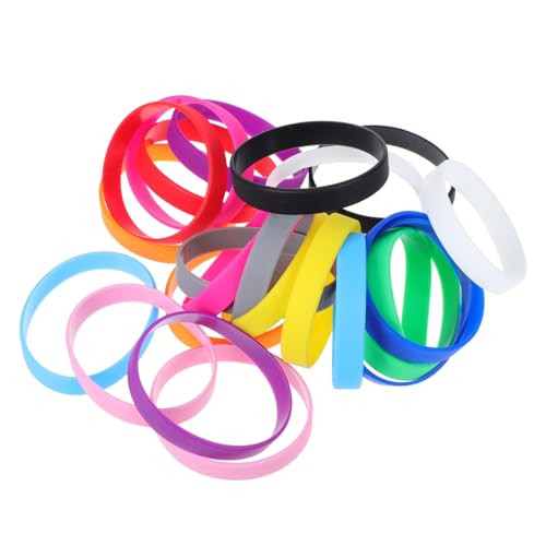TOGEVAL 24 Stück Silikonarmbänder: Weiche Und Bequeme Party-gummiarmbänder, Mehrfarbig, Wiederverwendbar Und Leicht Zu Reinigen, Für Kinder Und Erwachsene, Für Outdoor-aktivitäten Und TOGEVAL 24 Stück Silikonarmbänder: Weiche Und Bequeme Party-gummiarmbänder, Mehrfarbig, Wiederverwendbar Und Leicht Zu Reinigen, Für Kinder Und Erwachsene, Für Outdoor-aktivitäten Und von TOGEVAL