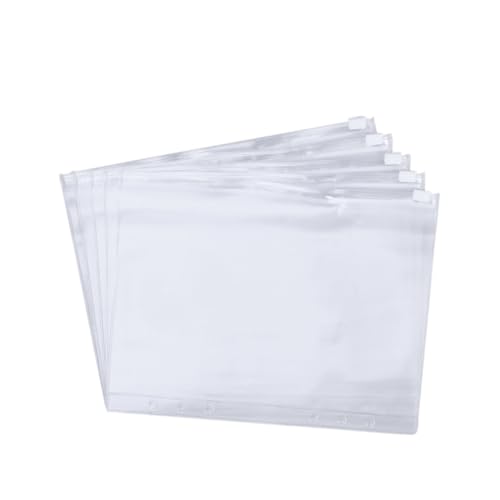 TOGEVAL 24 Stück Teiliges Dokumentenmappe Transparente Reißfeste Polypropylen Sichttaschen mit Praktischem Druckknopf für Büro Schule und Dokumentenorganisation von TOGEVAL