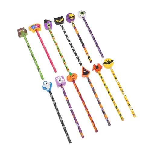TOGEVAL 24 Stück Teiliges Halloween Buntstifte mit Cartoon Radiergummi Praktische Schreib und Zeichenstifte Leichte Holzstifte in Mischfarben für Schule und Basteln TOGEVAL 24 Stück Teiliges Halloween Buntstifte mit Cartoon Radiergummi Praktische Schreib und Zeichenstifte Leichte Holzstifte in Mischfarben für Schule und Basteln von TOGEVAL