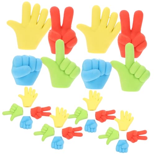 TOGEVAL 24 Stück Teiliges Radiergummi Fingerförmige Radiergummis aus Sicherem Material Bunte Multifunktionale Radiergummis für Schüler und Kindergarten Lustige Schreibwaren für Jungen und von TOGEVAL