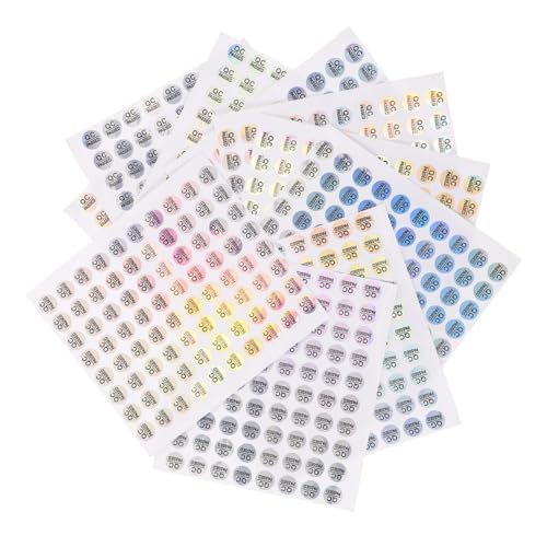 TOGEVAL 2400 Stück Qc Passed Aufkleber Selbstklebende Langlebige PVC Etiketten für Lagerbestand Qualitätskontrolle Wasser UV beständig Klare Farberkennung von TOGEVAL