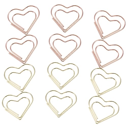 TOGEVAL 24Stücke Büroklammern aus Büroklammern Roségold und Kreative Dateiclips für Schule Büro und Leicht und Langlebig Organisieren TOGEVAL 24Stücke Büroklammern aus Büroklammern Roségold und Kreative Dateiclips für Schule Büro und Leicht und Langlebig Organisieren von TOGEVAL