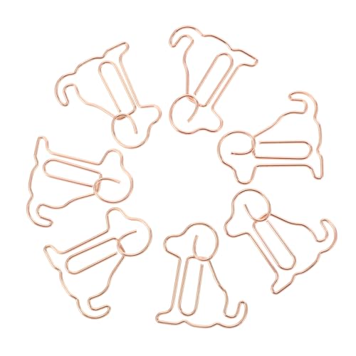 TOGEVAL 25 Stück Kreative Lesezeichen Büroklammern aus Metall in Hund Form Roségoldfarbene Papierclips Langlebig und Stabil für Büro Notizen Karten und Geschenke für Hundebesitzer TOGEVAL 25 Stück Kreative Lesezeichen Büroklammern aus Metall in Hund Form Roségoldfarbene Papierclips Langlebig und Stabil für Büro Notizen Karten und Geschenke für Hundebesitzer von TOGEVAL