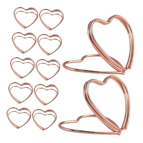 TOGEVAL 25 Stück Teiliges Herzförmiges Metall Memo Kartenhalter in Roségold Stabiler Tischkartenhalter für Hochzeit Geburtstag Party und und Vielseitig für Fotos und Platzkarten TOGEVAL 25 Stück Teiliges Herzförmiges Metall Memo Kartenhalter in Roségold Stabiler Tischkartenhalter für Hochzeit Geburtstag Party und und Vielseitig für Fotos und Platzkarten von TOGEVAL