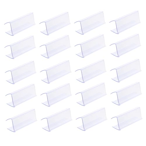 TOGEVAL 25 Stück Teiliges Transparenter Preisschildhalter aus Kunststoff Klarer Etikettenhalter für Supermarktregale Tisch und Warenkorb Clip Vielseitiger Preisanzeiger für Einzelhandel TOGEVAL 25 Stück Teiliges Transparenter Preisschildhalter aus Kunststoff Klarer Etikettenhalter für Supermarktregale Tisch und Warenkorb Clip Vielseitiger Preisanzeiger für Einzelhandel von TOGEVAL