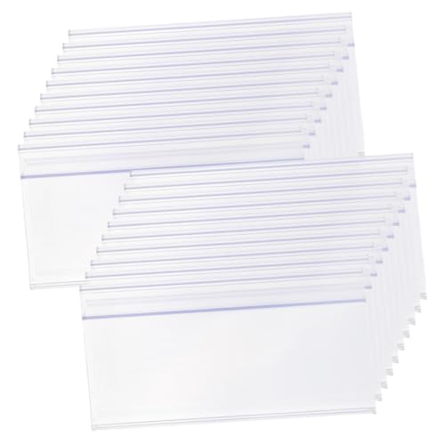 TOGEVAL 25 Stück Teiliges Transparentes PVC Preisschild Etikettenhalter Wiederverwendbar Flexibel für Drahtregale Robust und Stabil für Supermarkt Einzelhandel und Ladengeschäft Lang TOGEVAL 25 Stück Teiliges Transparentes PVC Preisschild Etikettenhalter Wiederverwendbar Flexibel für Drahtregale Robust und Stabil für Supermarkt Einzelhandel und Ladengeschäft Lang von TOGEVAL