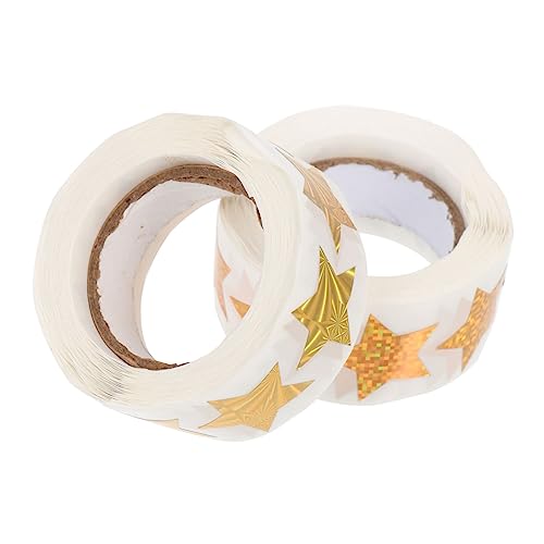 TOGEVAL 2Rollen Selbstklebende Sternaufkleber für Deko und Geschenkverpackungsaufkleber für und Schulprojekte Leuchtende und Glitzernde Designs Sicher und Zuverlässig TOGEVAL 2Rollen Selbstklebende Sternaufkleber für Deko und Geschenkverpackungsaufkleber für und Schulprojekte Leuchtende und Glitzernde Designs Sicher und Zuverlässig von TOGEVAL