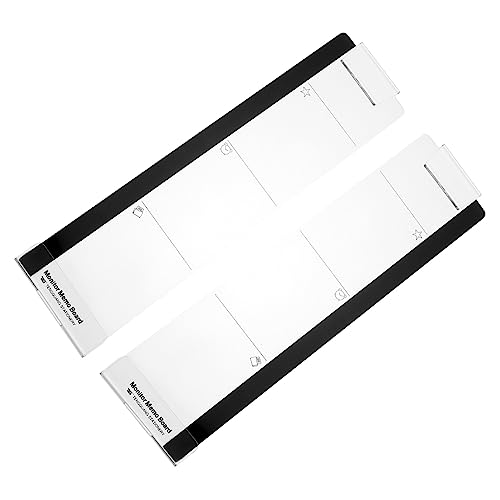 TOGEVAL 2Stücke Selbstklebendes Memo Board mit Telefonhalter Transparente Nachrichtentafel für Computer Monitore für Büro und Zuhause zur Organisation von Notizen von TOGEVAL