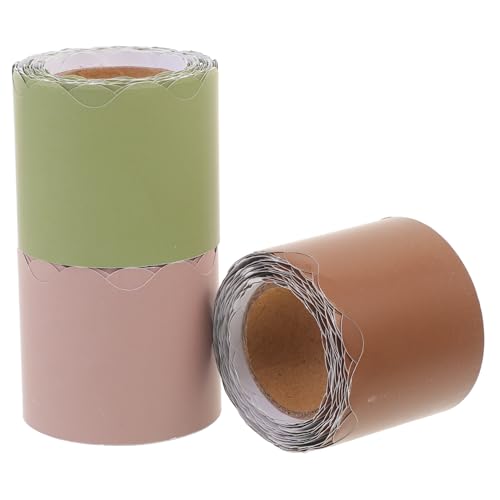 TOGEVAL 3 Rollen Wandbordüre für Pinnwand und Tafel Wellenförmige Dekorpapier für Klassenzimmer Büro und Kreative Projekte Je TOGEVAL 3 Rollen Wandbordüre für Pinnwand und Tafel Wellenförmige Dekorpapier für Klassenzimmer Büro und Kreative Projekte Je von TOGEVAL