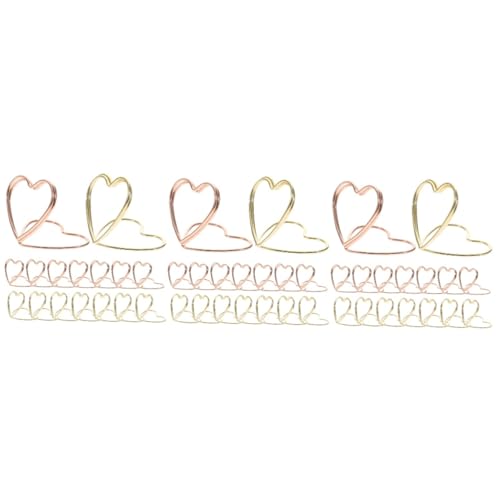 TOGEVAL 3 Sätze Herzförmige Büroklammern Praktische Und Dekorative Papierclips Für Büro Schule Diy Karten Und Fotos Gold Gold Je 24 Stück * 3 TOGEVAL 3 Sätze Herzförmige Büroklammern Praktische Und Dekorative Papierclips Für Büro Schule Diy Karten Und Fotos Gold Gold Je 24 Stück * 3 von TOGEVAL