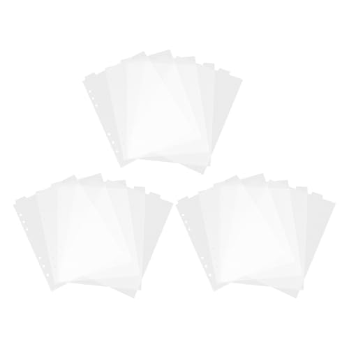 TOGEVAL 3 Sätze Transparent Ringbuch Trennblätter Praktische Trennseiten für Notizbücher Haushaltsordner und Planer für Berichte Präsentationen und Tagebücher von TOGEVAL