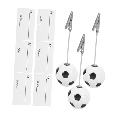TOGEVAL 3 Stück Ball-memo-ordner Bildhalter Für Den Schreibtisch Memohalter Halter Für Büroklammern Halter Für Memo-clips Ständer Für Fotoclips Tischkartenhalter Bildclips Metall Weiß von TOGEVAL